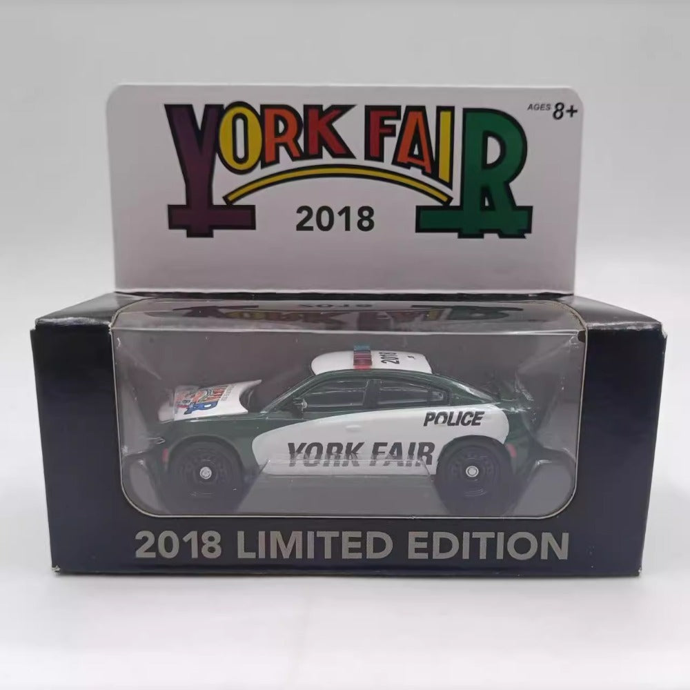 1/64 Scale 2018 York Fair Dodge Charger Police Car Diecast Model