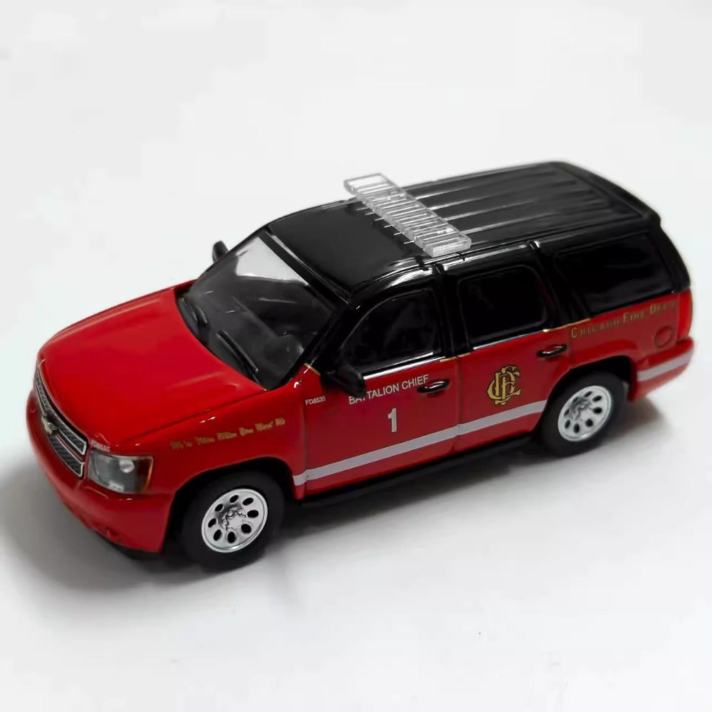 1/64 Scale Chevrolet Tahoe Chicago Fire Department Battalion Chief Diecast Model Car