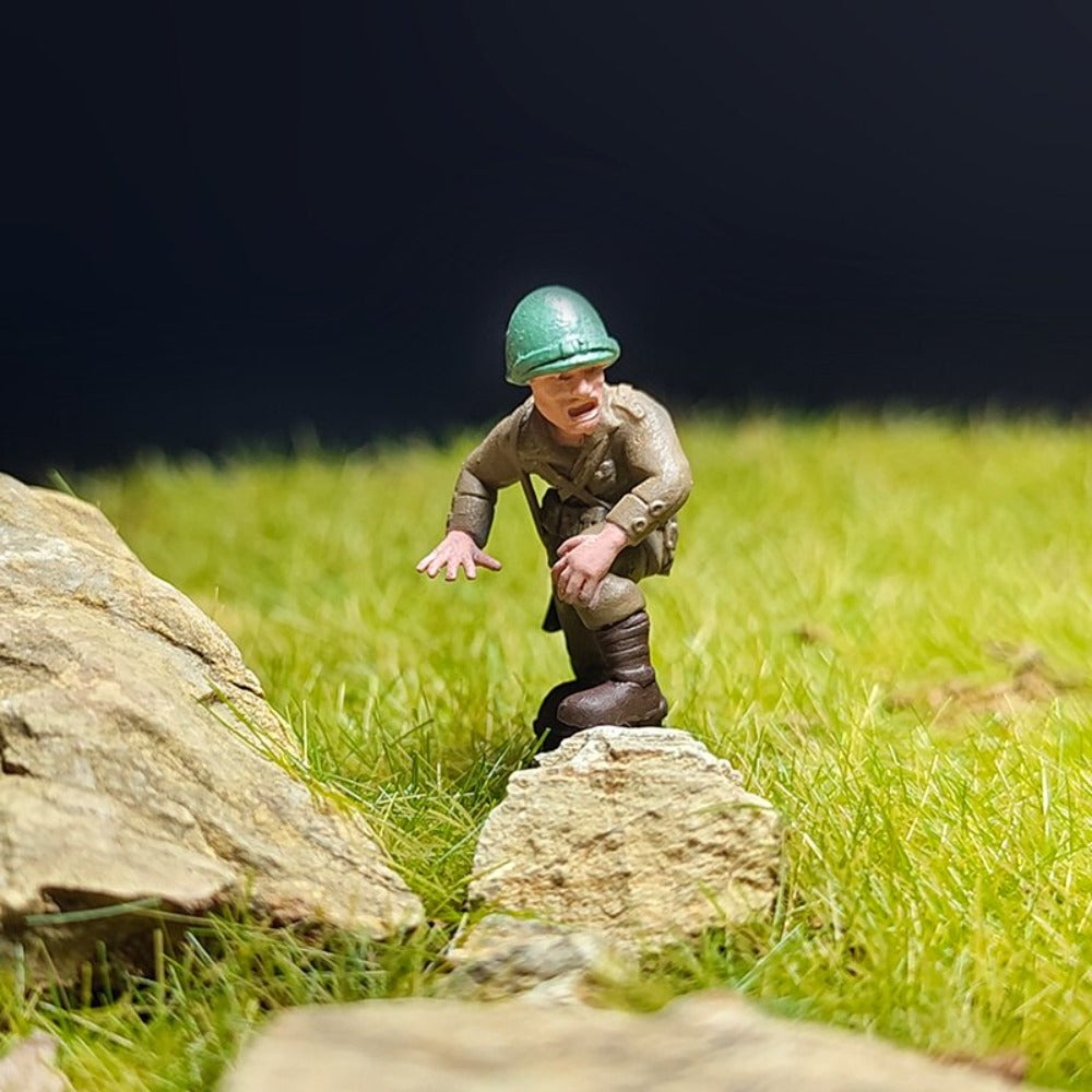 1/72 Scale WWII Polish Soldiers Painted Figurines for Model Dioramas