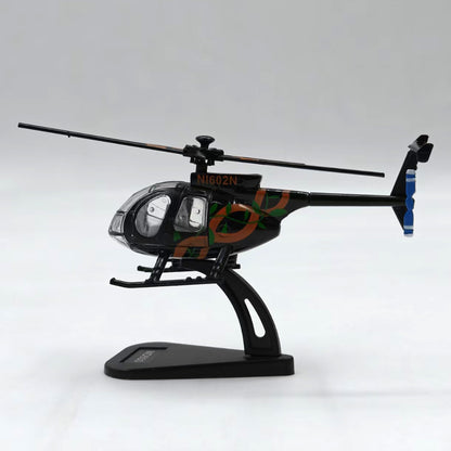 1/100 Scale MD 500 American Light Utility Helicopter Diecast Model
