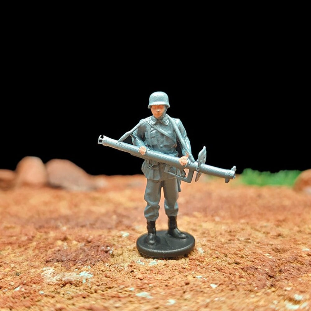 1/72 Scale WWII German Army Soldiers Painted Figures Set for Model Dioramas