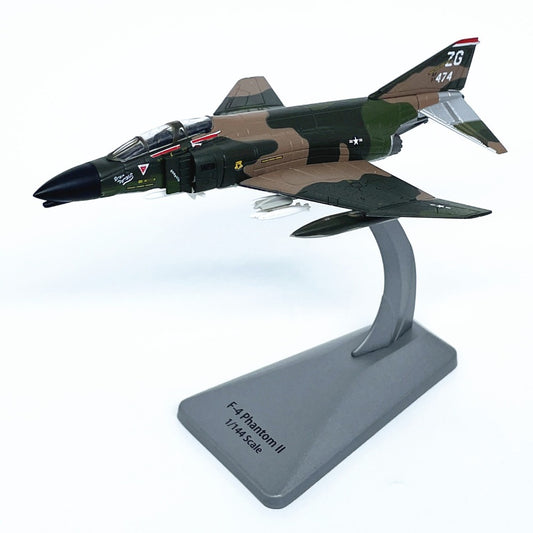 1/144 Scale McDonnell Douglas F-4 Phantom II US Supersonic Jet Interceptor Fighter-Bomber Diecast Model Aircraft