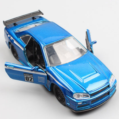 1/32 Scale 2002 Nissan Skyline GT-R Sports Car Diecast Model