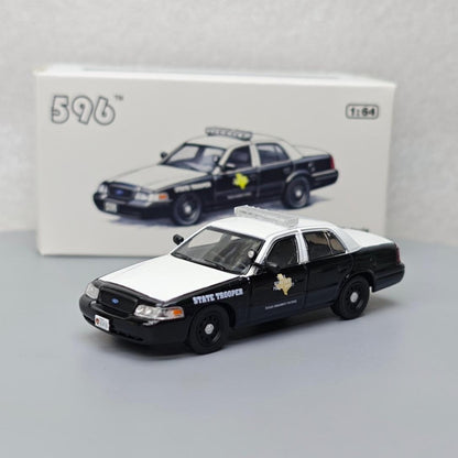 1/64 Scale Ford Crown Victoria Texas DPS Highway Patrol State Trooper Diecast Model Car