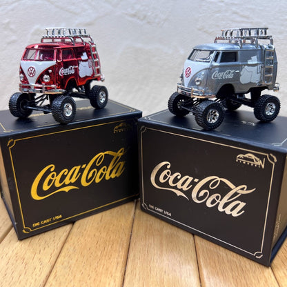 1/64 Scale Volkswagen T1 Off-Road Transporter Coca-Cola Diecast Model Car