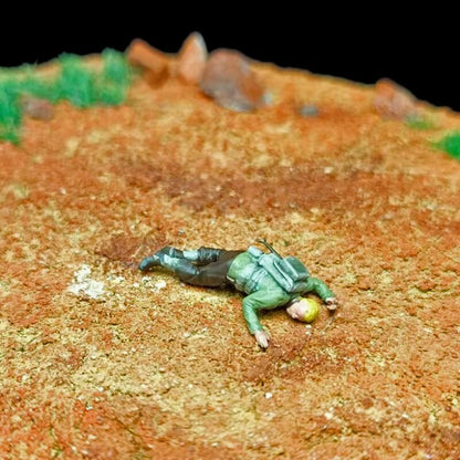 1/72 Scale WWII Landing Operation Soldiers Painted Figures for Model Dioramas