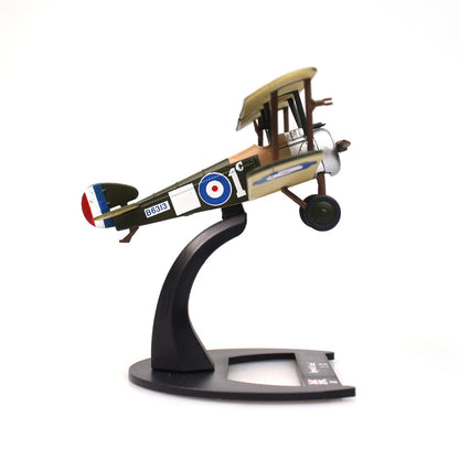 1/72 Scale Sopwith Camel WWI British Biplane Fighter Diecast Model Aircraft