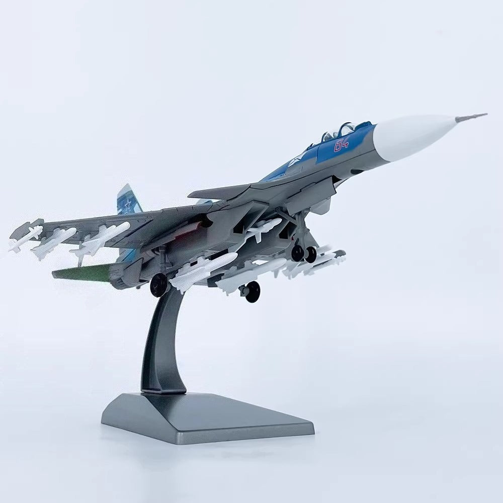 1/100 Scale Sukhoi Su-33 Flanker-D Soviet/Russian All-Weather Carrier-Based Air Superiority Fighter Diecast Model