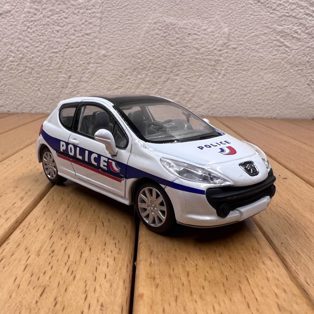 1/43 Scale Peugeot 207 Police Car Diecast Model