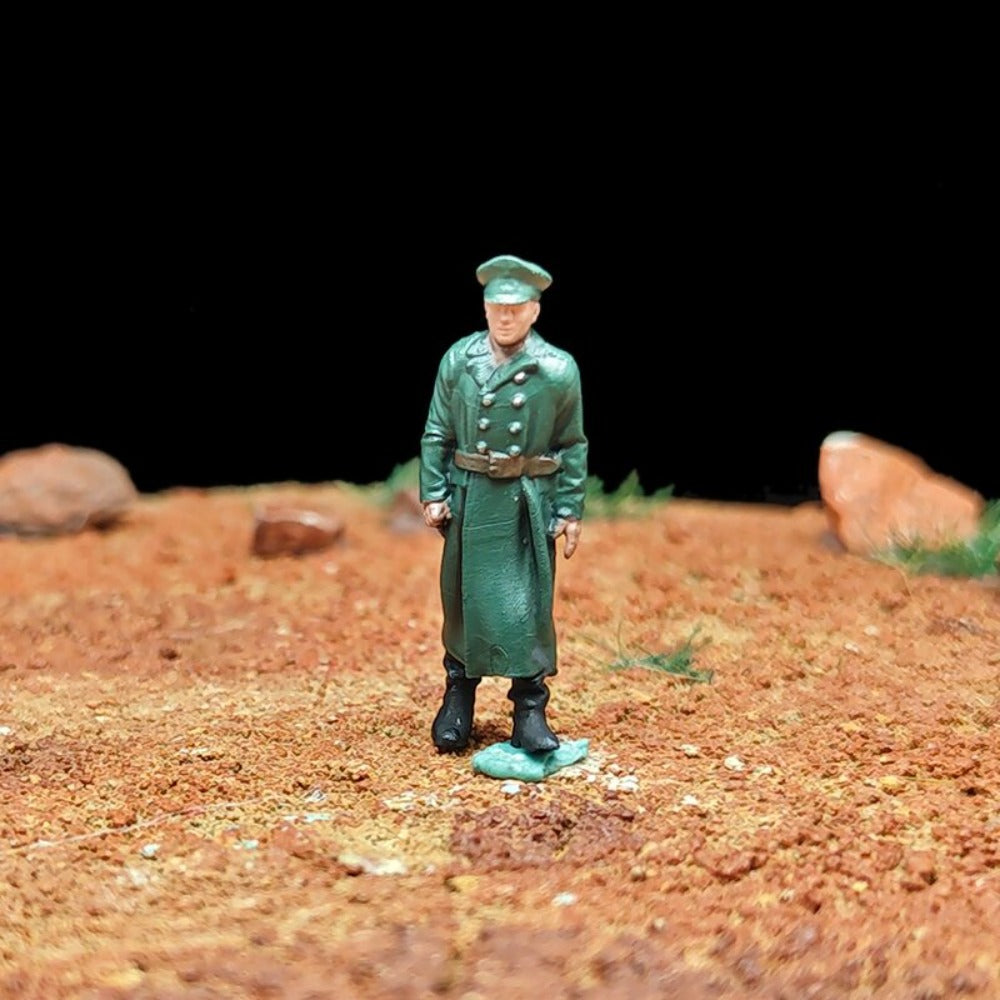 1/72 Scale WWII Soldiers Painted Figures Set for Model Dioramas