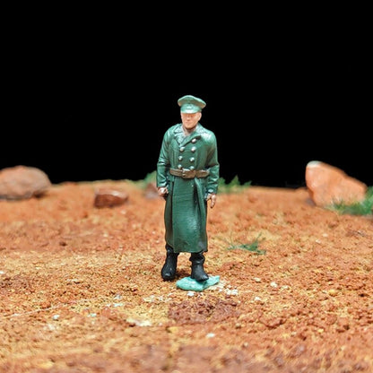 1/72 Scale WWII Soldiers Painted Figures Set for Model Dioramas