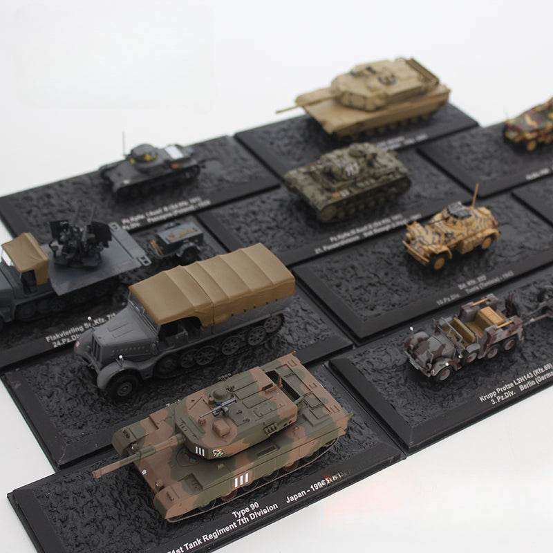1/72 Scale WWII German Military Vehicles Diecast Model Sd.Kfz. 251 SU-85 Dicker Max Elefant Leopard AMX-30 Sturmgeschütz