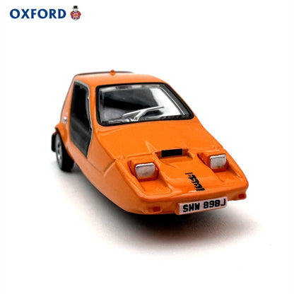 1/76 Scale Bond Bug 3-Wheeled Automobile Orange Diecast Model Car