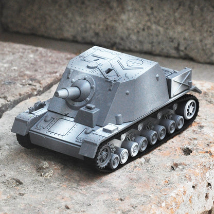 1/72 Scale Sturmpanzer Brummbär WWII German Heavy Assault Gun Pre-built Plastic Collectible Model