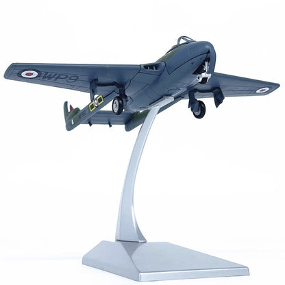 1/72 Scale de Havilland Vampire WWII British Jet Fighter Diecast Model Aircraft