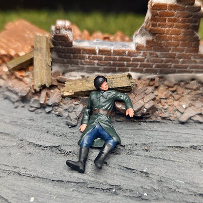 1/72 Scale WWII German Soldiers Painted Figures for Model Dioramas