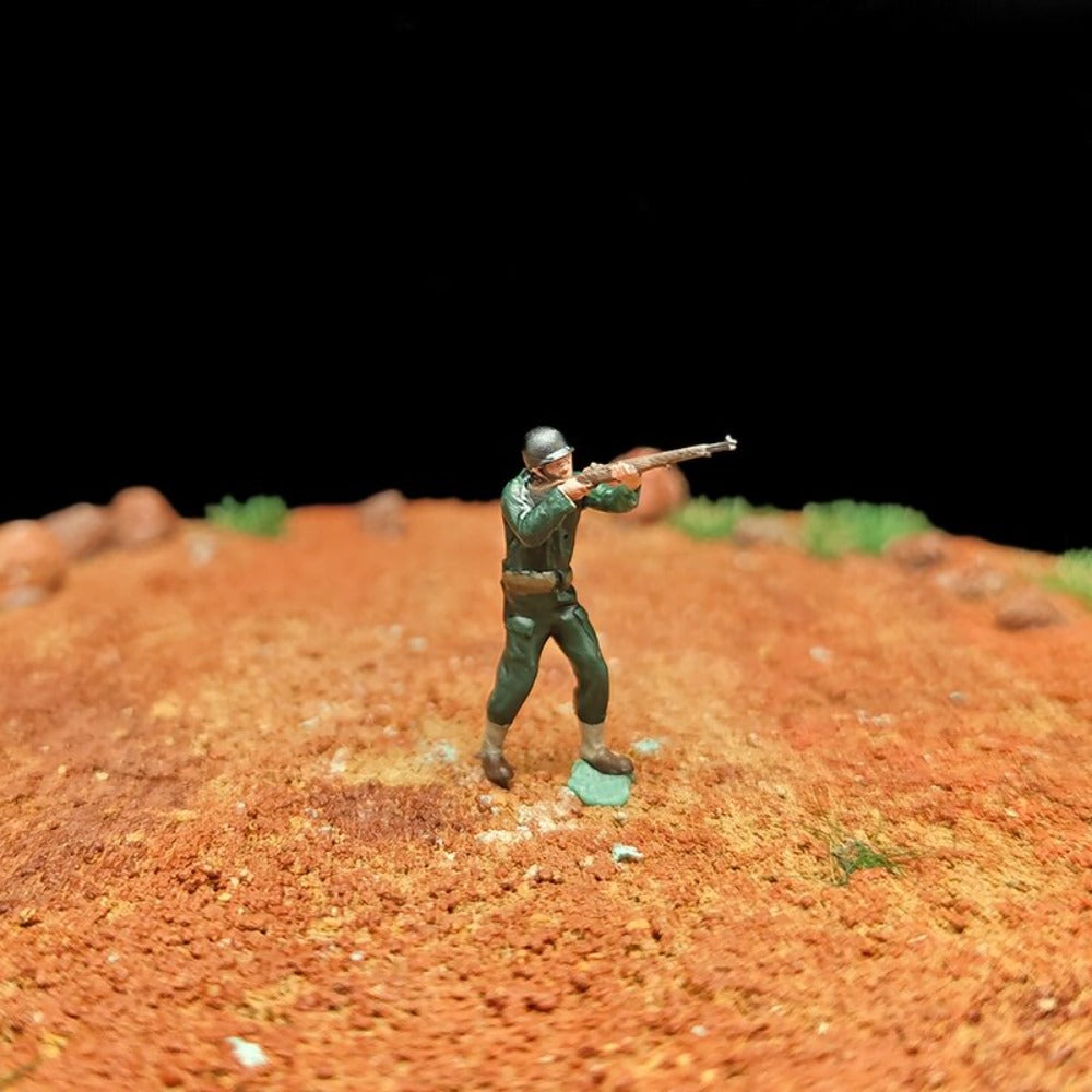 1/72 Scale WWII Street Combat Soldiers Painted Figures for Model Dioramas