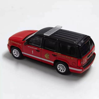 1/64 Scale Chevrolet Tahoe Chicago Fire Department Battalion Chief Diecast Model Car
