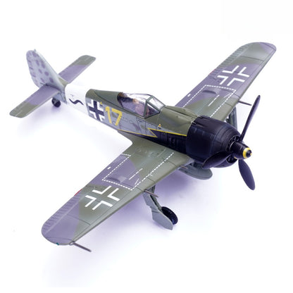 1/72 Scale Focke-Wulf Fw 190 A WWII German Fighter Aircraft 17# Barth Diecast Model