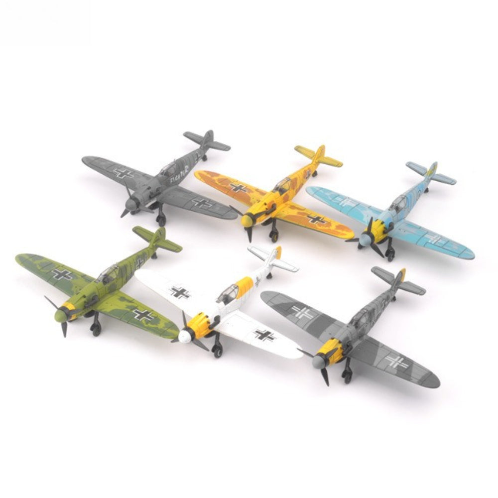1/48 Scale Messerschmitt Bf 109 WWII German Monoplane Fighter Pre-built Plastic Collectible Model Aircraft