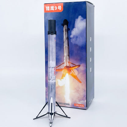1/200 Scale SpaceX Falcon 9 Medium-Lift Launch Vehicle Two-Stage Rocket Diecast Model
