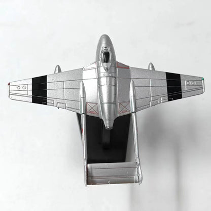 1/100 Scale de Havilland Vampire WWII British Jet Fighter Diecast Model Aircraft