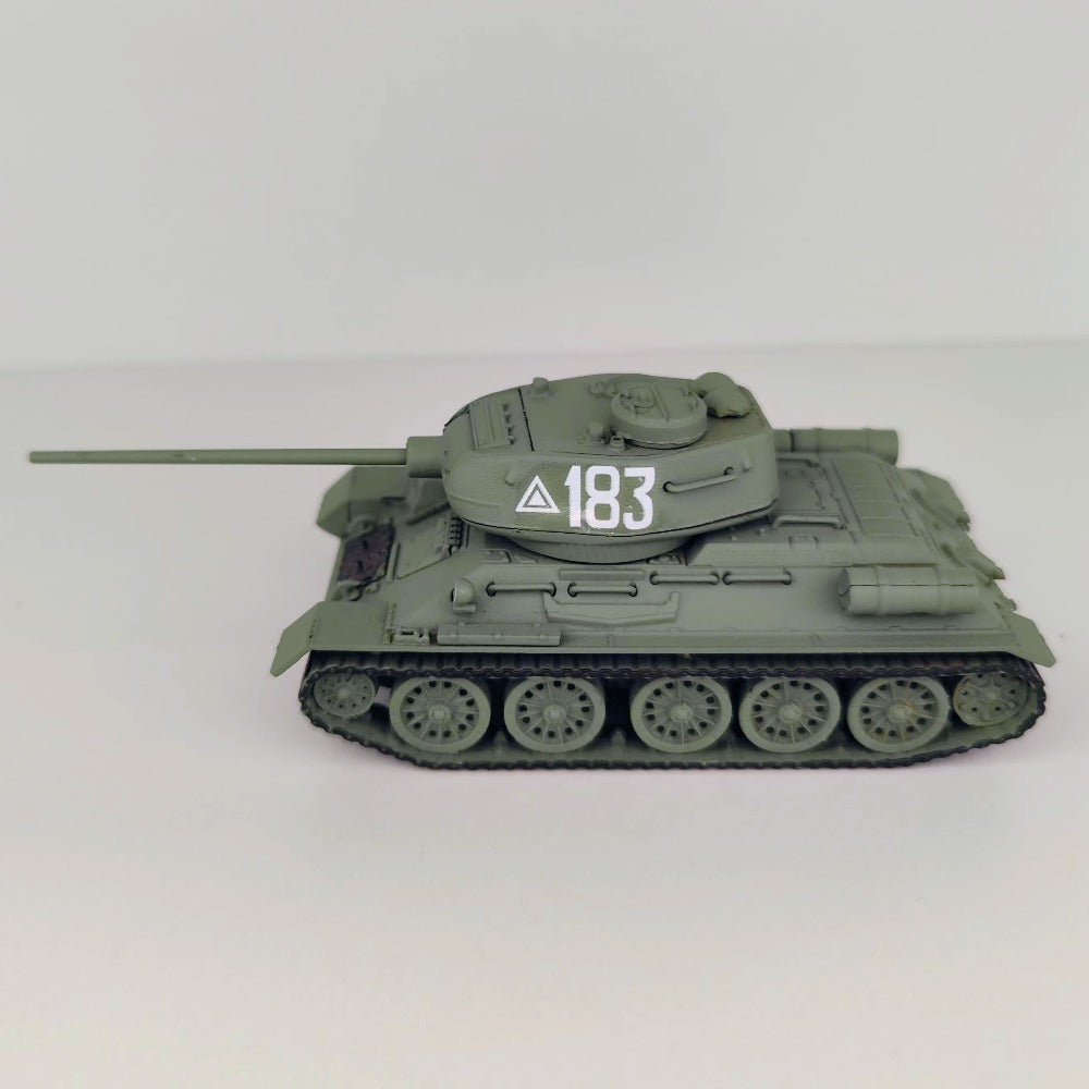 1/72 Scale T-34/85 WWII Soviet Medium Tank Pre-built Plastic Collectible Model