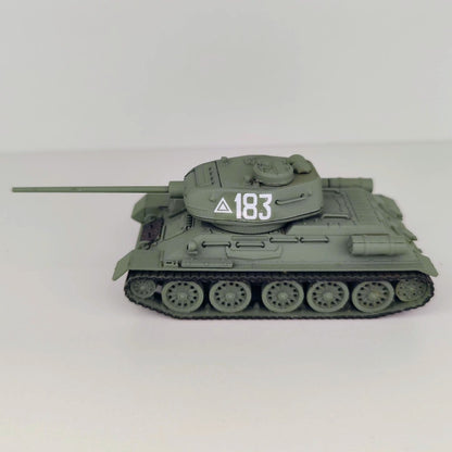 1/72 Scale T-34/85 WWII Soviet Medium Tank Pre-built Plastic Collectible Model