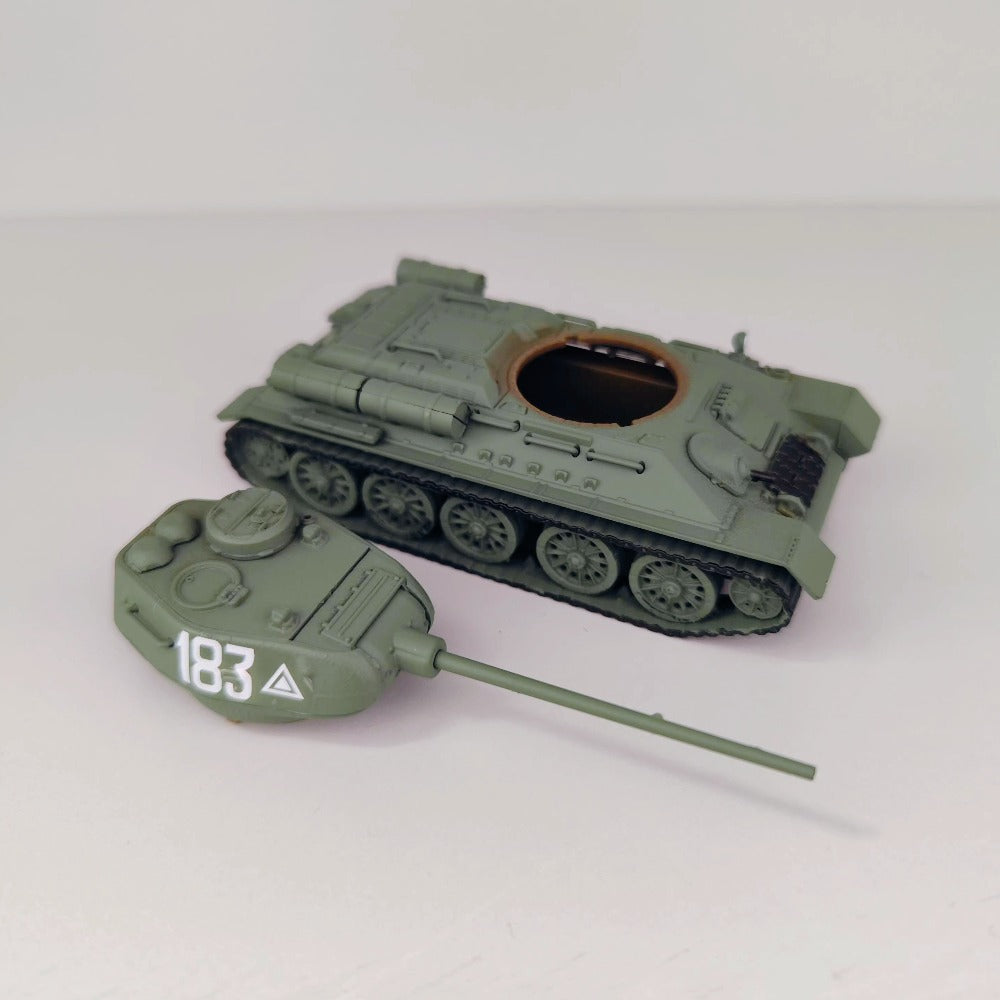 1/72 Scale T-34/85 WWII Soviet Medium Tank Pre-built Plastic Collectible Model