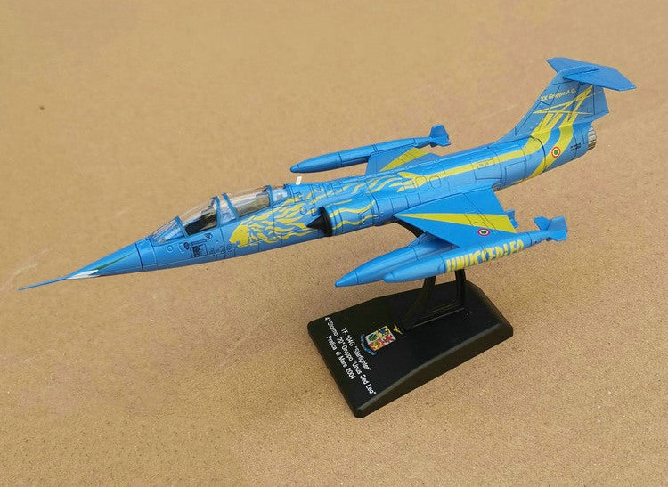1/100 Scale Lockheed F-104 Starfighter Fighter Bomber Diecast Model Aircraft