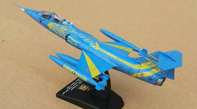 1/100 Scale Lockheed F-104 Starfighter Fighter Bomber Diecast Model Aircraft