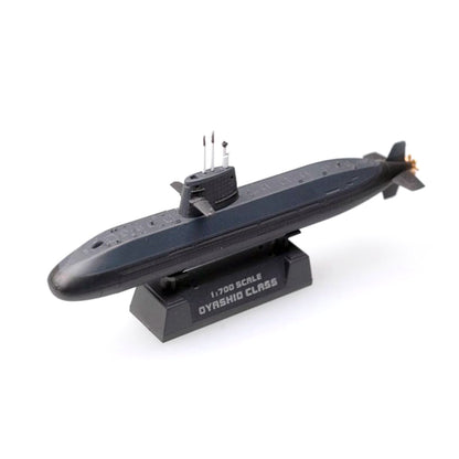 1/700 Scale WWII Japanese JMSDF Oyashio-Class Attack Submarine Prebuilt Plastic Collectible Model