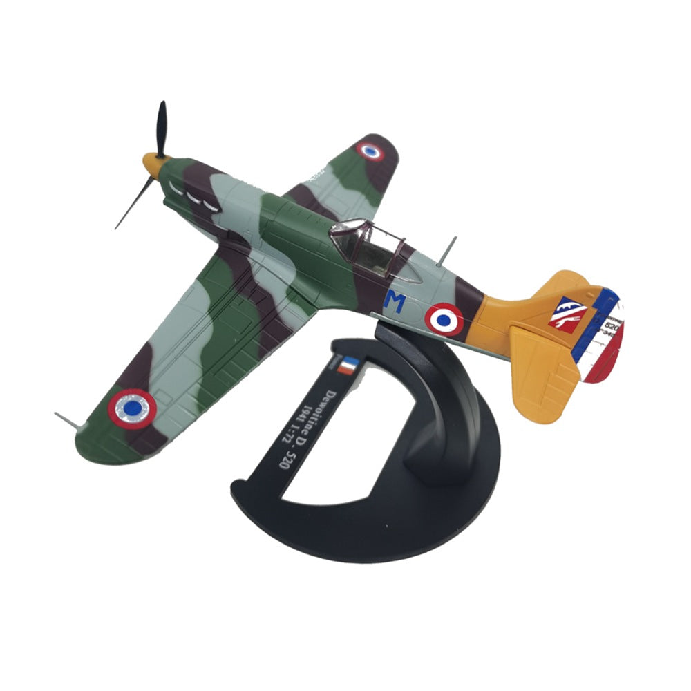 1/72 Scale 1941 Dewoitine D.520 WWII French Fighter Diecast Aircraft Model