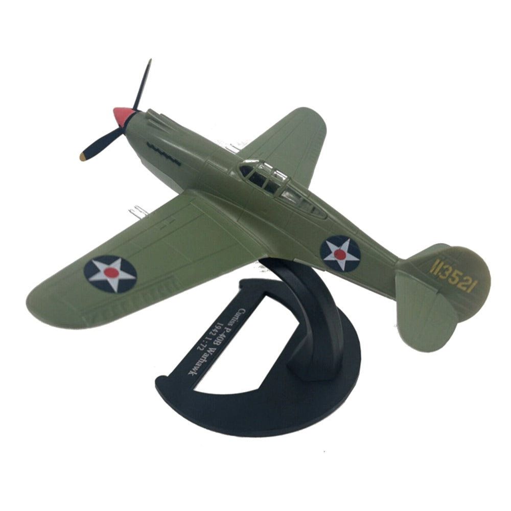 1/72 Scale 1942 Curtiss P-40B Warhawk US WWII Fighter Diecast Aircraft Model