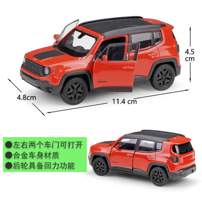 1/36 Scale Jeep Renegade Trailhawk SUV Diecast Model Car Pull Back Toy