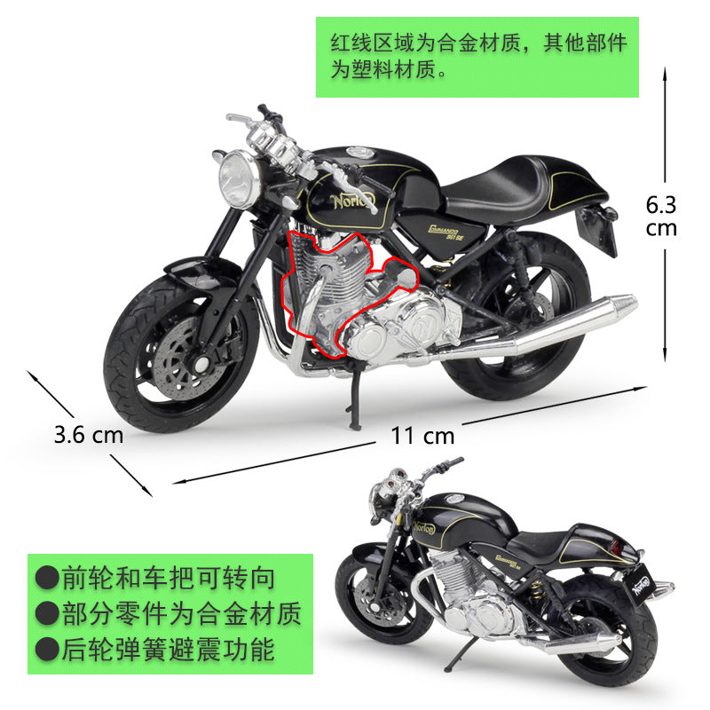 1/18 Scale Norton 961 Commando SE Motorcycle Diecast Model