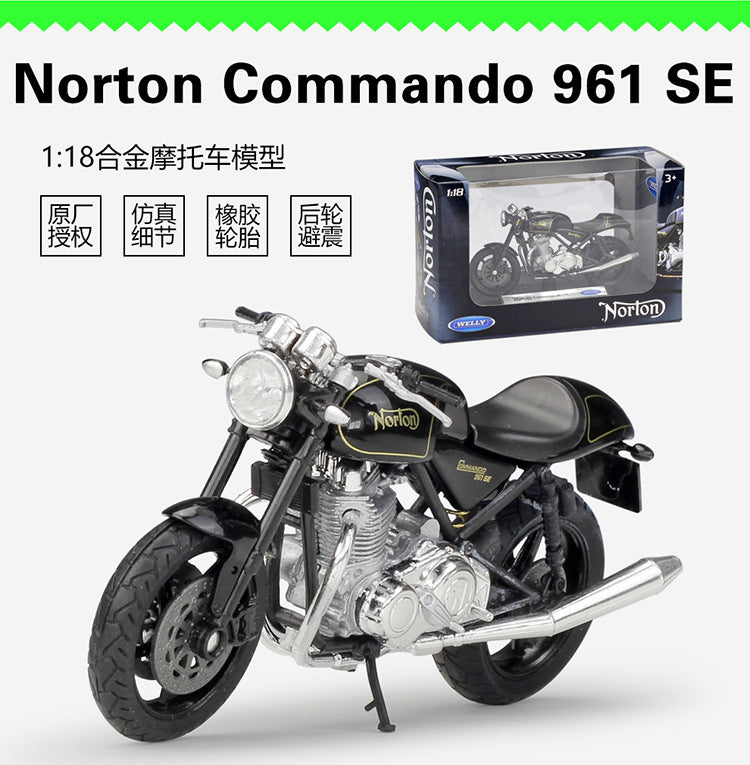 1/18 Scale Norton 961 Commando SE Motorcycle Diecast Model