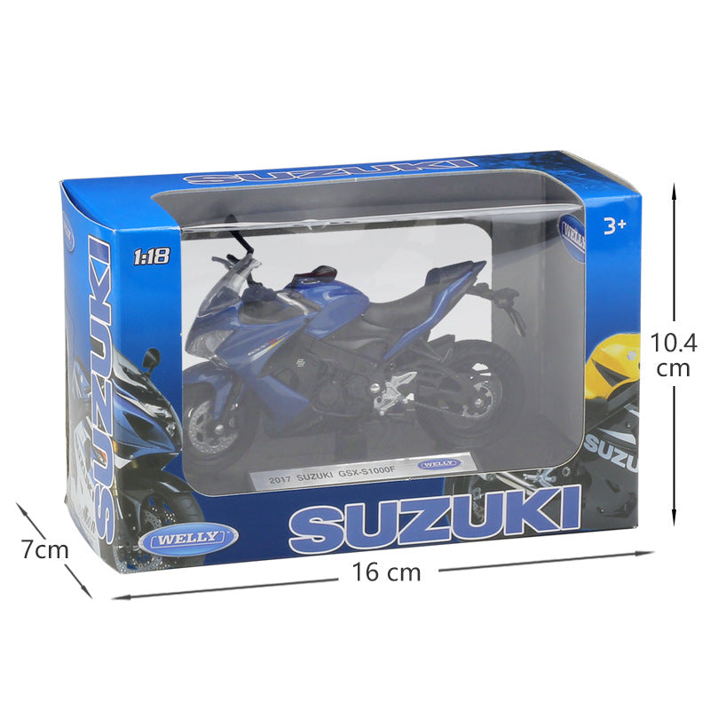 1/18 Scale Suzuki GSX-S1000F Motorcycle Diecast Model