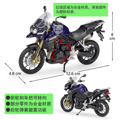 1/18 Scale Triumph Tiger Explorer Motorcycle Diecast Model