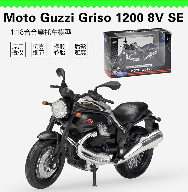 1/18 Scale Moto Guzzi Griso 1200 8V SE Motorcycle Diecast Model