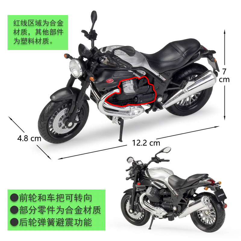 1/18 Scale Moto Guzzi Griso 1200 8V SE Motorcycle Diecast Model