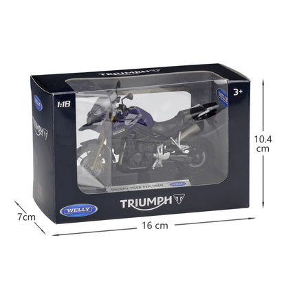 1/18 Scale Triumph Tiger Explorer Motorcycle Diecast Model