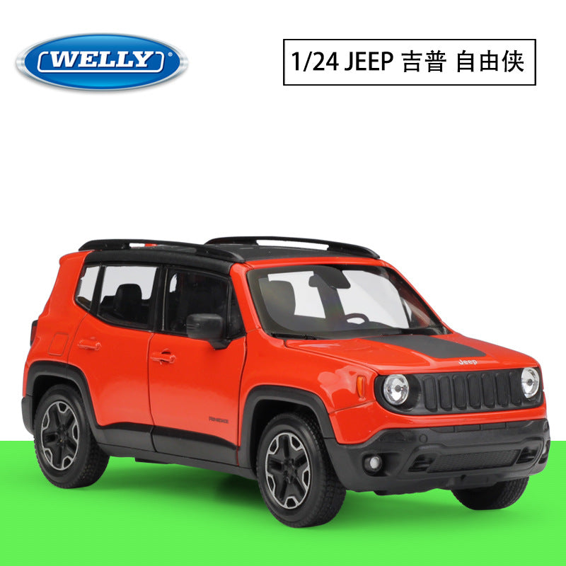 1/24 Scale Jeep Renegade Trailhawk Subcompact Crossover SUV Diecast Model Car