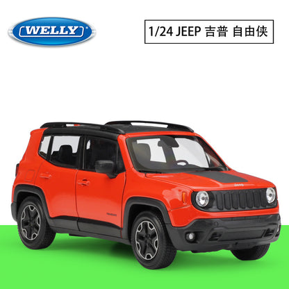 1/24 Scale Jeep Renegade Trailhawk Subcompact Crossover SUV Diecast Model Car
