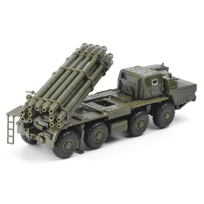 1/72 Scale BM-30 9K58 Smerch Tornado Russian Multiple Rocket Launcher Pre-built Plastic Collectible Model