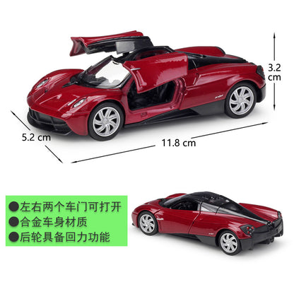 1/36 Scale Pagani Huayra Sports Car Diecast Model Pull Back Toy