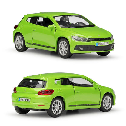 1/36 Scale Volkswagen Scirocco Hatchback Diecast Model Car Pull Back Toy