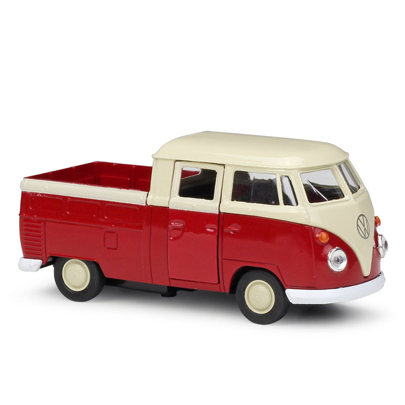1/36 Scale 1963 Volkswagen Type 2 T1 Bus Diecast Model Pull Back Toy