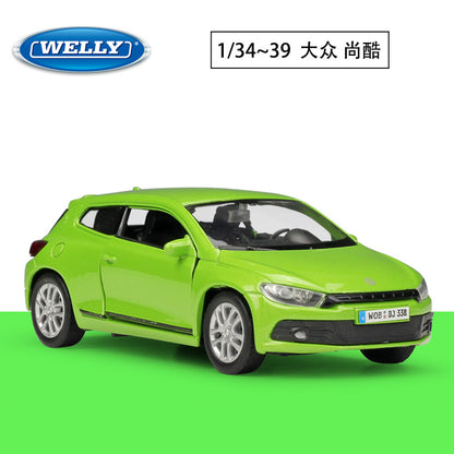 1/36 Scale Volkswagen Scirocco Hatchback Diecast Model Car Pull Back Toy