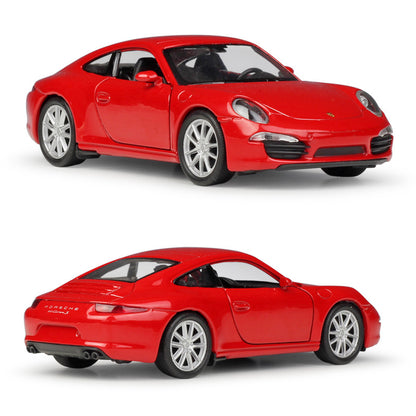 1/36 Scale Porsche 911 Carrera RS Sports Car Diecast Model Pull Back Toy